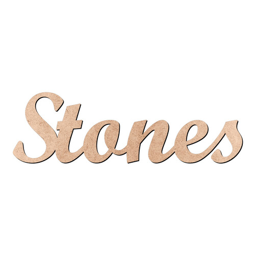 Recorte Stones Script Mt Std / MDF 3mm