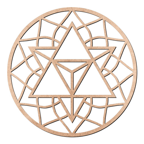 Recorte Mandala Merkabah / MDF 3mm