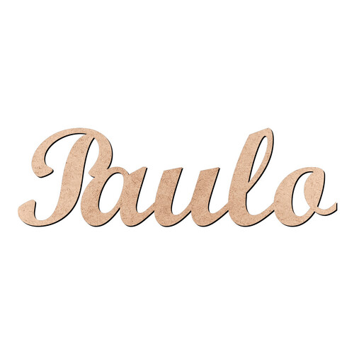 Recorte Paulo Script Mt Std / MDF 3mm