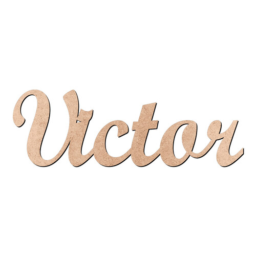 Recorte Victor Script Mt Std / MDF 3mm