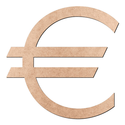 Recorte Euro / MDF 3mm