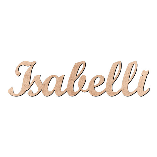 Recorte Isabelli Script Mt Std / MDF 3mm