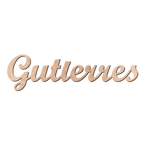 Recorte Gutierres Script Mt Std / MDF 3mm