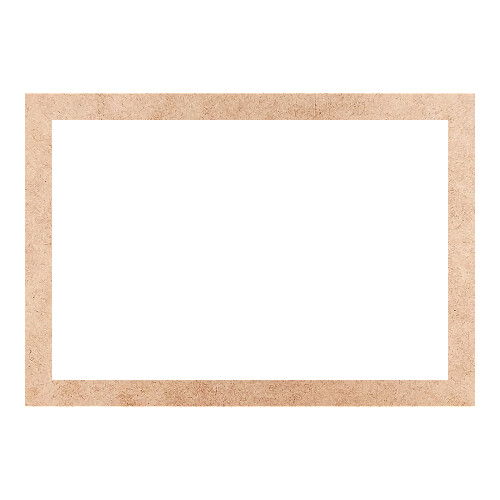 Recorte Moldura Ret 46 x 66 cm Borda 4 cm / MDF 3mm