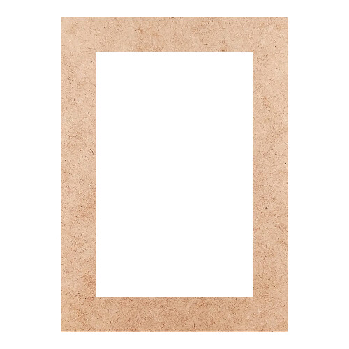 Recorte Moldura Ret 36 x 26 cm Borda 4 cm / MDF 3mm