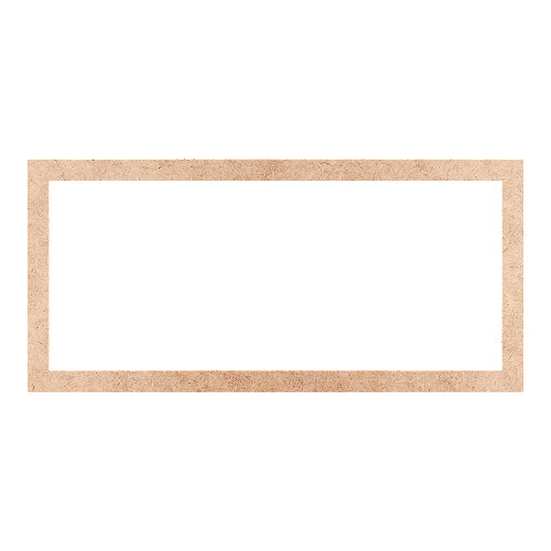 Recorte Moldura Ret 32 x 68 cm Borda 3 cm / MDF 3mm