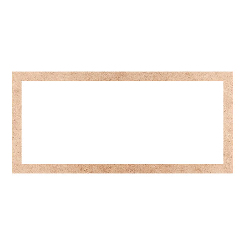 Recorte Moldura Ret 32 x 69 cm Borda 3 cm / MDF 3mm