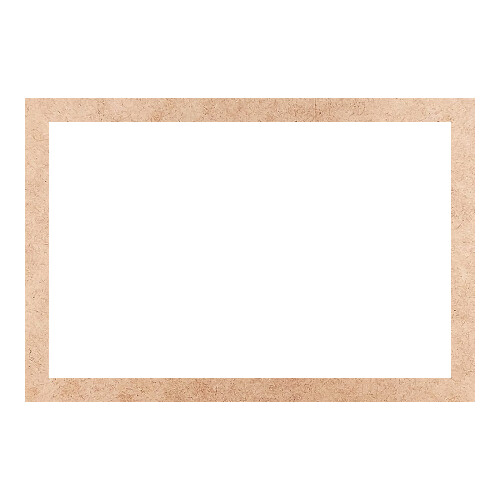 Recorte Moldura Ret 25 x 37 cm Borda 2 cm / MDF 3mm