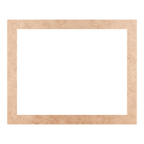 Recorte Moldura Ret 43 x 53 cm Borda 4 cm / MDF 3mm