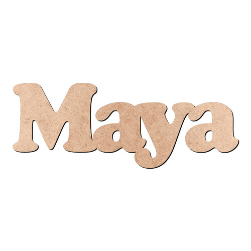 Recorte Maya Cooper Black / MDF 3mm