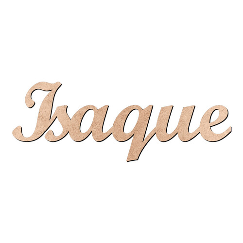 Recorte Isaque Script Mt Std / MDF 3mm