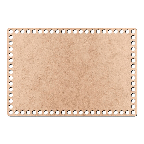 Recorte Base Ret Cesto Fio Malha 17 x 25 cm / MDF 3mm