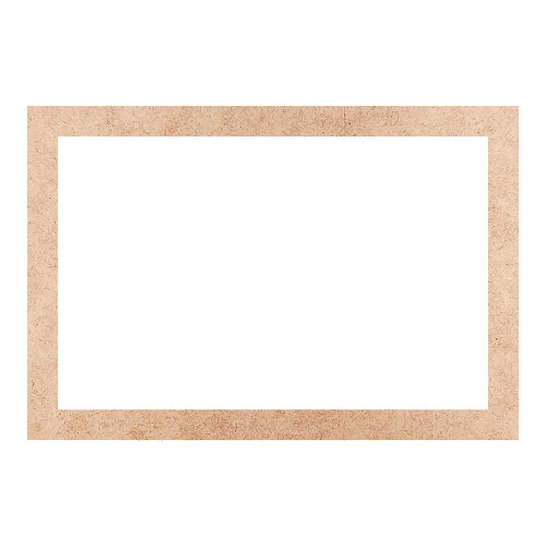 Recorte Moldura Ret 43 x 63 cm Borda 4 cm / MDF 3mm