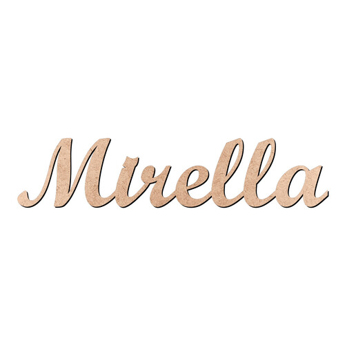 Recorte Mirella Script Mt Std / MDF 3mm