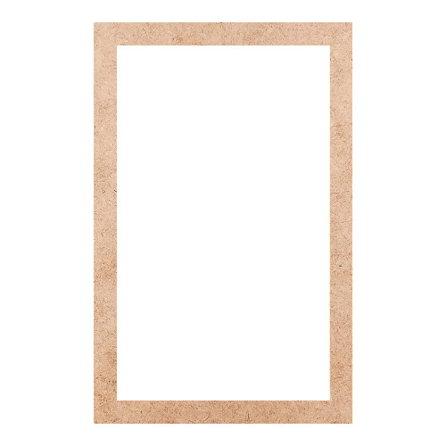 Recorte Moldura Ret 34 x 22 cm Borda 2 cm / MDF 3mm