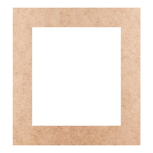 Recorte Moldura Ret 14 x 13 cm Borda 2 cm / MDF 3mm