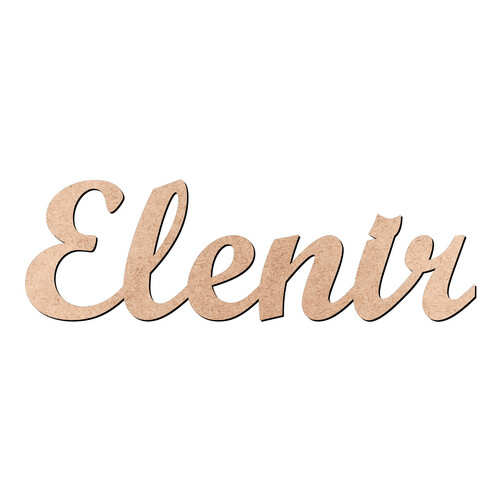 Recorte Elenir Script Mt Std / MDF 3mm