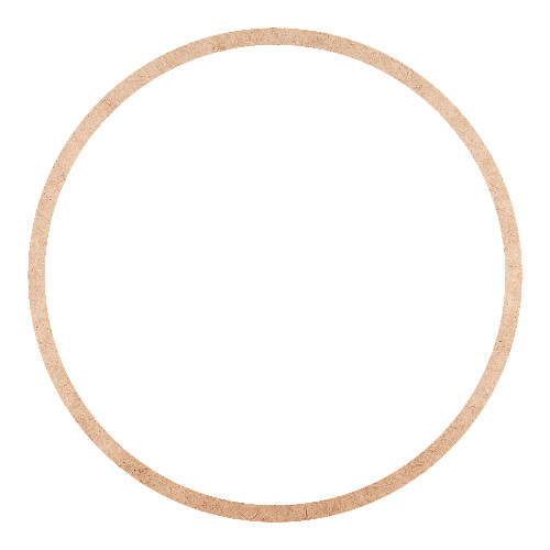 Recorte Moldura Circular 28 cm Borda 1 cm / MDF 3mm
