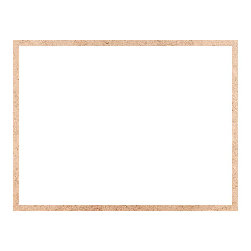 Recorte Moldura Ret 28 x 37 cm Borda 1 cm / MDF 3mm