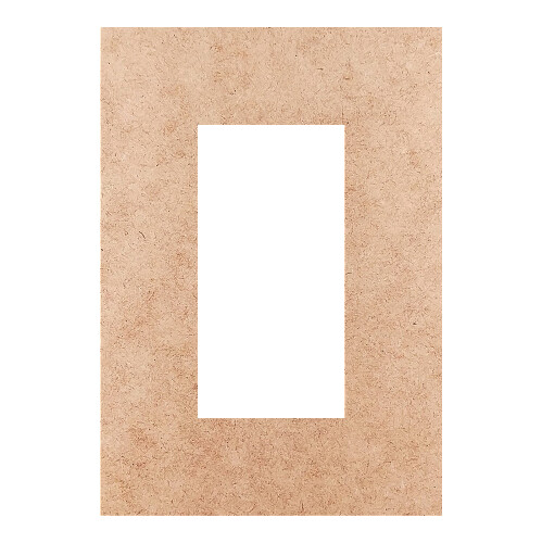 Recorte Moldura Ret 10 x 7 cm Borda 2 cm / MDF 3mm