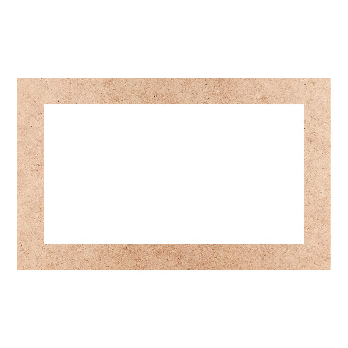 Recorte Moldura Ret 43 x 70 cm Borda 6 cm / MDF 3mm