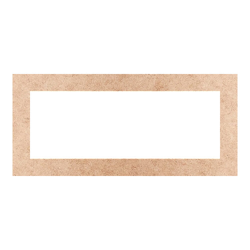 Recorte Moldura Ret 35 x 77 cm Borda 6 cm / MDF 3mm