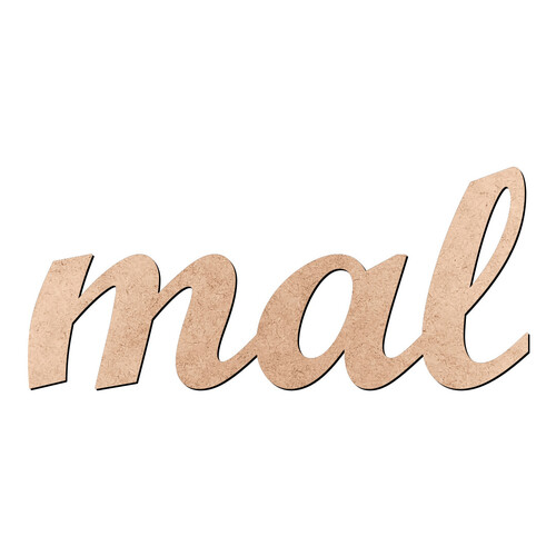 Recorte mal Script Mt Std / MDF 3mm