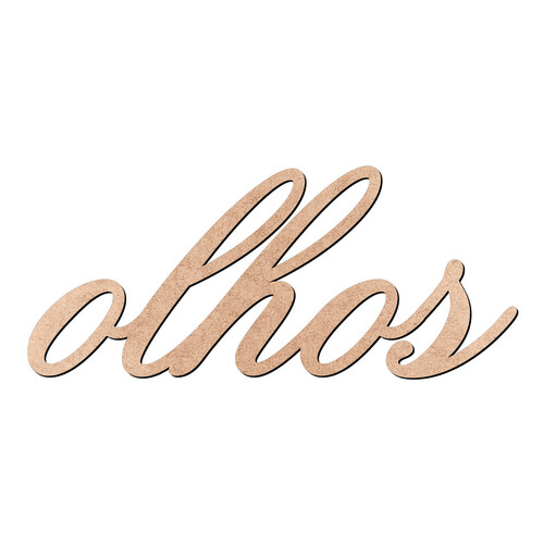 Recorte olhos Old Script / MDF 3mm