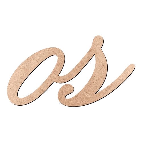 Recorte os Old Script / MDF 3mm