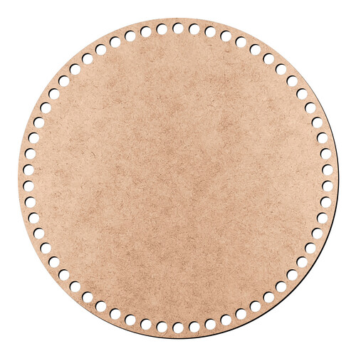 Recorte Base Redonda Cesto Malha 20 cm / MDF 3mm