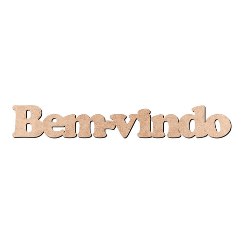 Recorte Bem-vindo Cooper Black / MDF 3mm