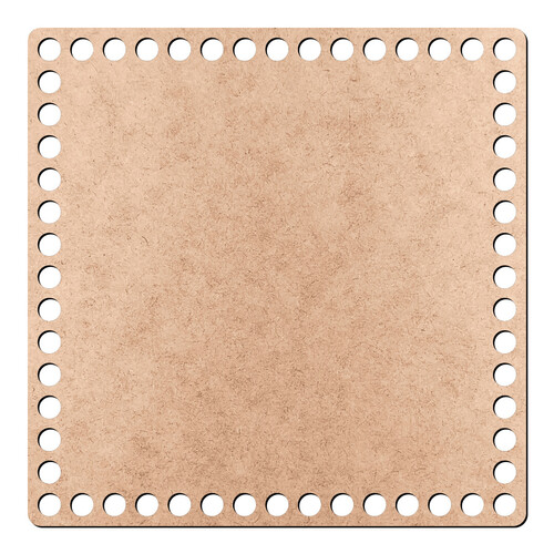 Recorte Base Quadrad Cesto Fio de Malha 15 cm / MDF 3mm