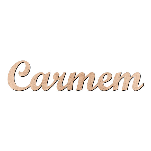 Recorte Carmem Script Mt Std / MDF 3mm