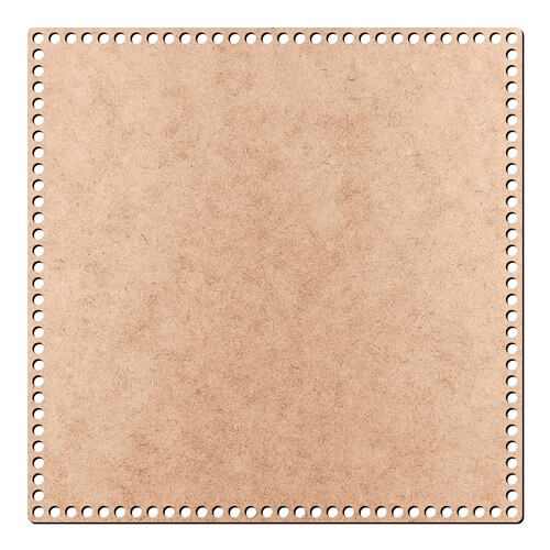 Recorte Base Quadrad Cesto Fio de Malha 30 cm / MDF 3mm