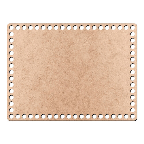 Recorte Base Ret Cesto Fio Malha 15 x 20  cm / MDF 3mm