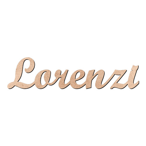 Recorte Lorenzi Script Mt Std / MDF 3mm