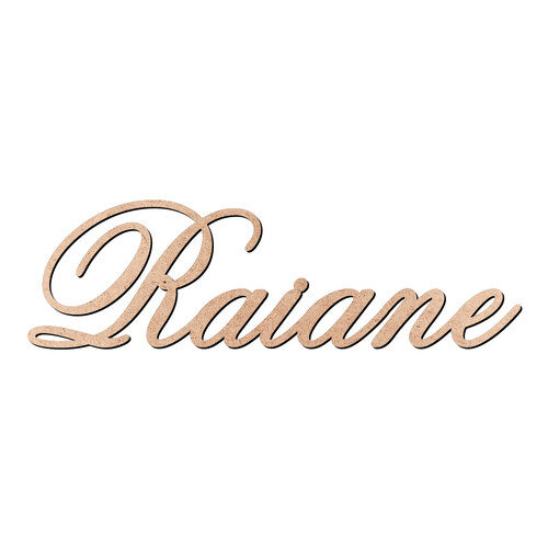 Recorte Raiane Old Script / MDF 3mm