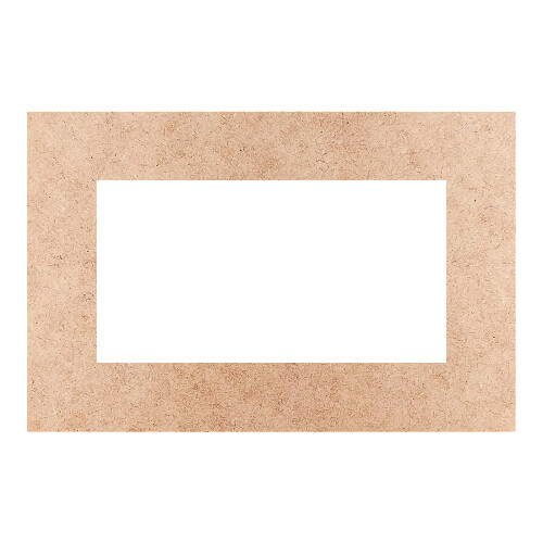 Recorte Moldura Ret 23 x 35 cm Borda 5 cm / MDF 3mm