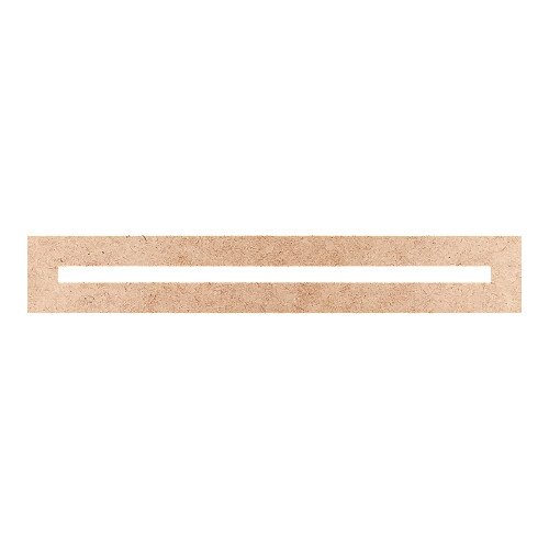 Recorte Moldura Ret 10 x 63 cm Borda 4 cm / MDF 3mm