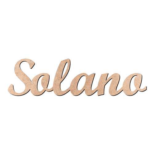 Recorte Solano Script Mt Std / MDF 3mm