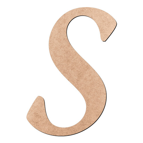 Recorte Letra S Script Mt Std / MDF 3mm