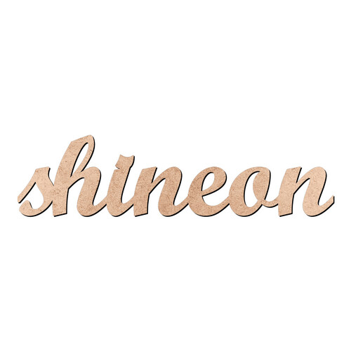 Recorte shineon Script Mt Std / MDF 3mm