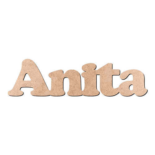Recorte Anita Cooper Black / MDF 3mm