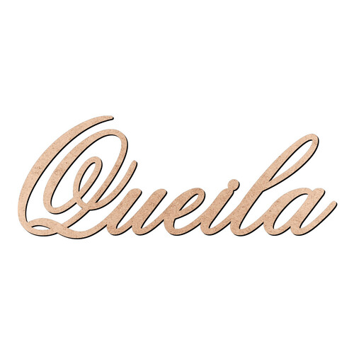 Recorte Queila Old Script / MDF 3mm
