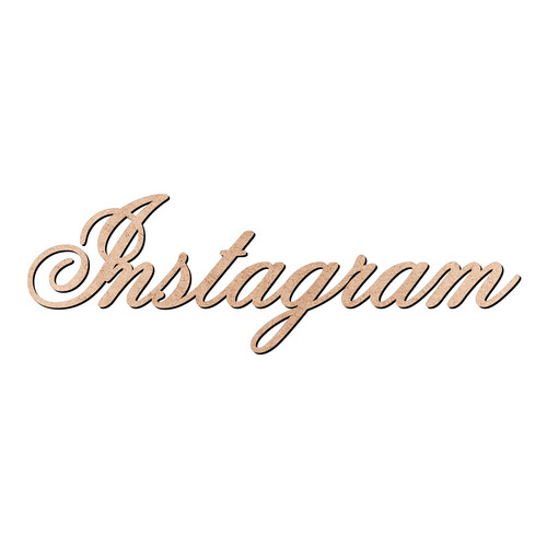Recorte Instagram Old Script / MDF 3mm
