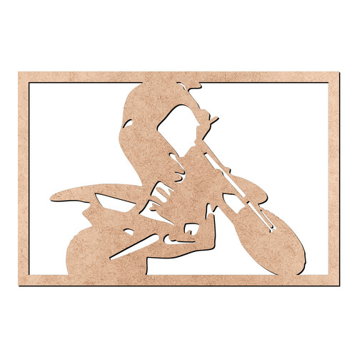 Recorte Quadro Moto / MDF 3mm