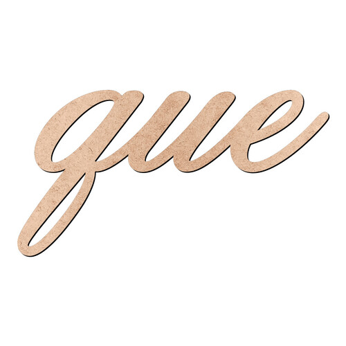 Recorte que Old Script / MDF 3mm