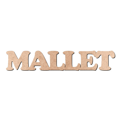 Recorte MALLET Cooper Black / MDF 3mm