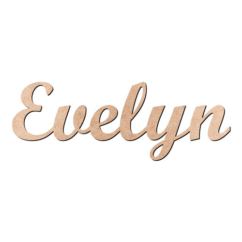 Recorte Evelyn Script Mt Std / MDF 3mm