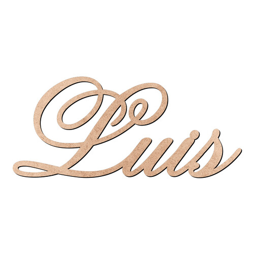 Recorte Luis Old Script / MDF 3mm